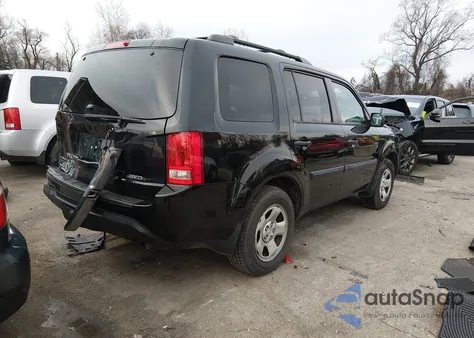 2014 Honda Pilot Lx z USA, uszkodzony, nr VIN 5FNYF4H24EB039505